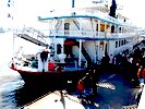 Unique stern paddlewheel steamer