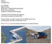 VARIOUS 2ND HAND & NEWBUILD FERRIES + LAND CRAFTS