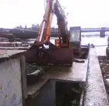 Excavator Barge